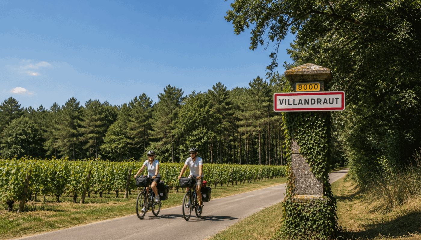 Étape vélo en Gironde : les véloroutes depuis Villandraut